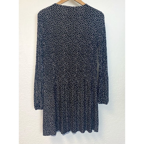 Stradivarius Polka Dot Pleated Mini Dress - Picture 3 of 5